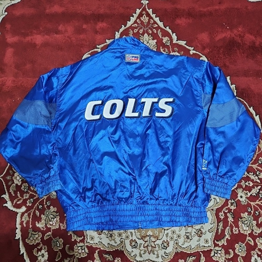 Vintage NFL Pro Line Logo Athletic Indianapolis Colts Jacket Coat Men's Size XL - Picture 6 of 7
